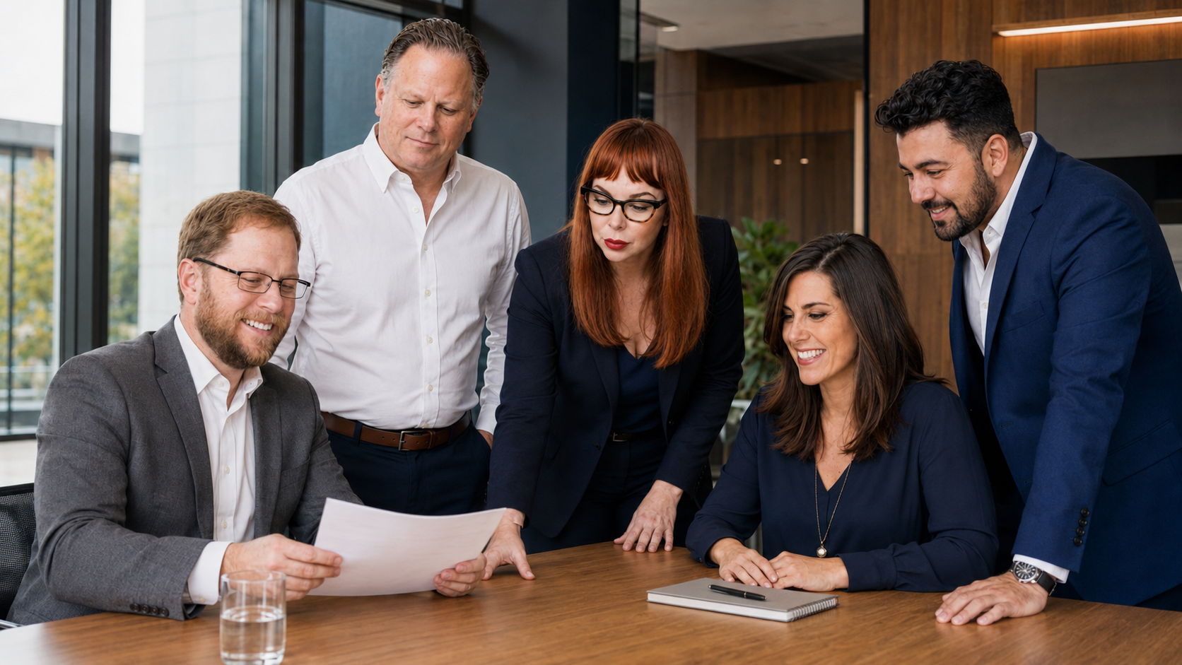 The five SeoulSync partners collaborating around a conference table